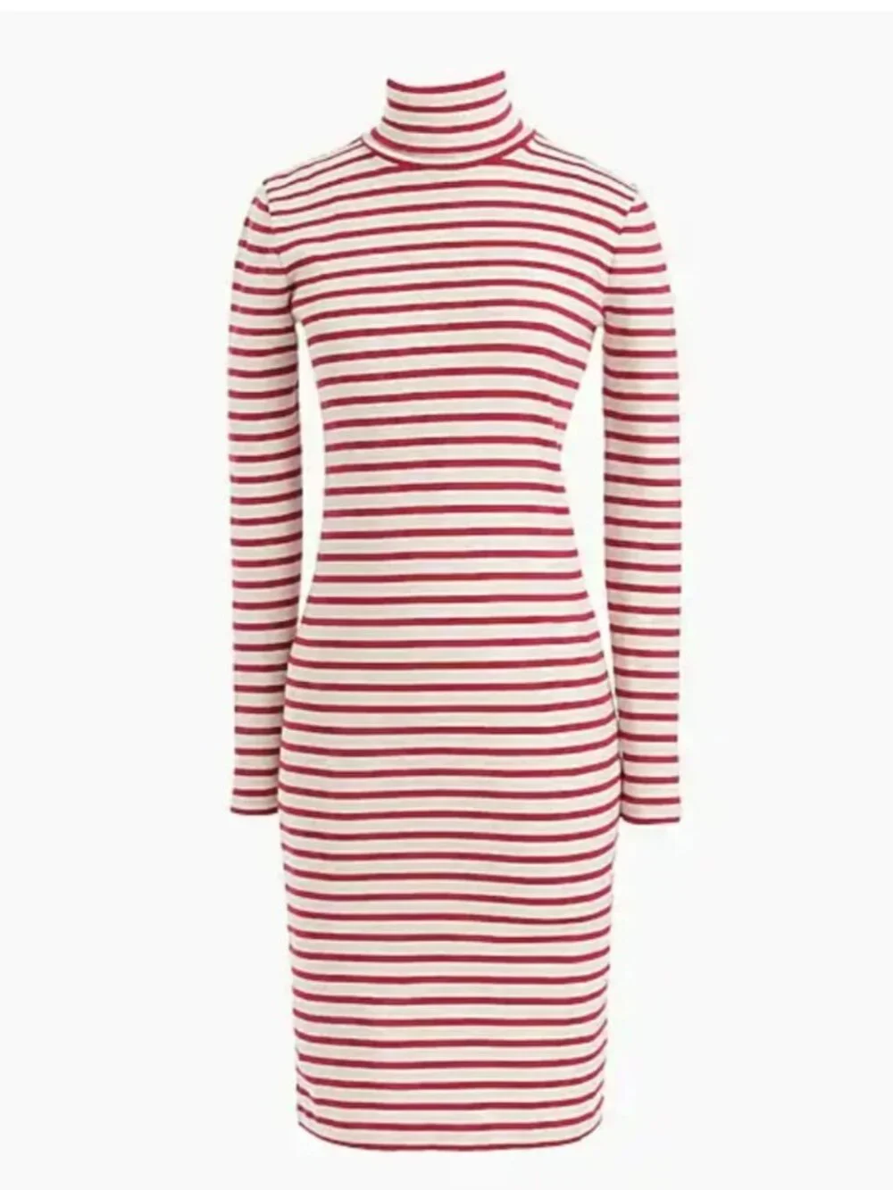 J. Crew Striped Turtleneck Dress